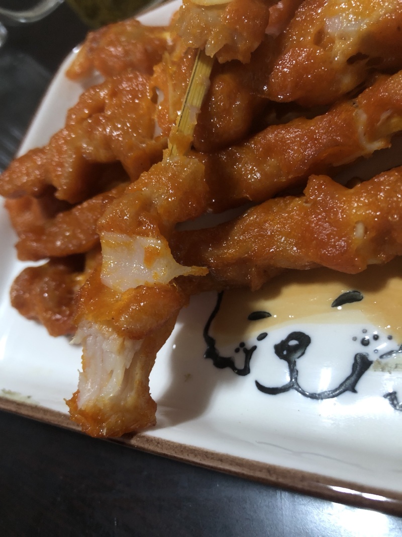 骨肉相连，鸡肉串，奥尔良串