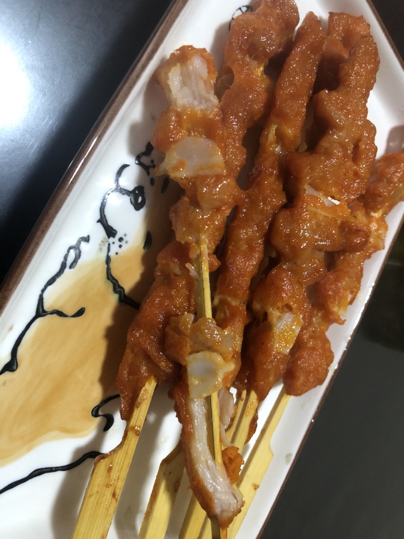 骨肉相连，鸡肉串，奥尔良串