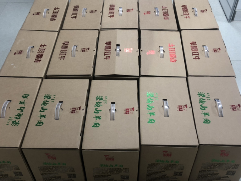 红色扶贫羊肉礼盒