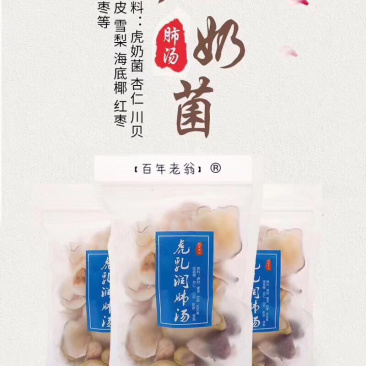 虎奶菌汤包虎乳菌润肺汤川贝海底椰片老虎奶煲汤材料