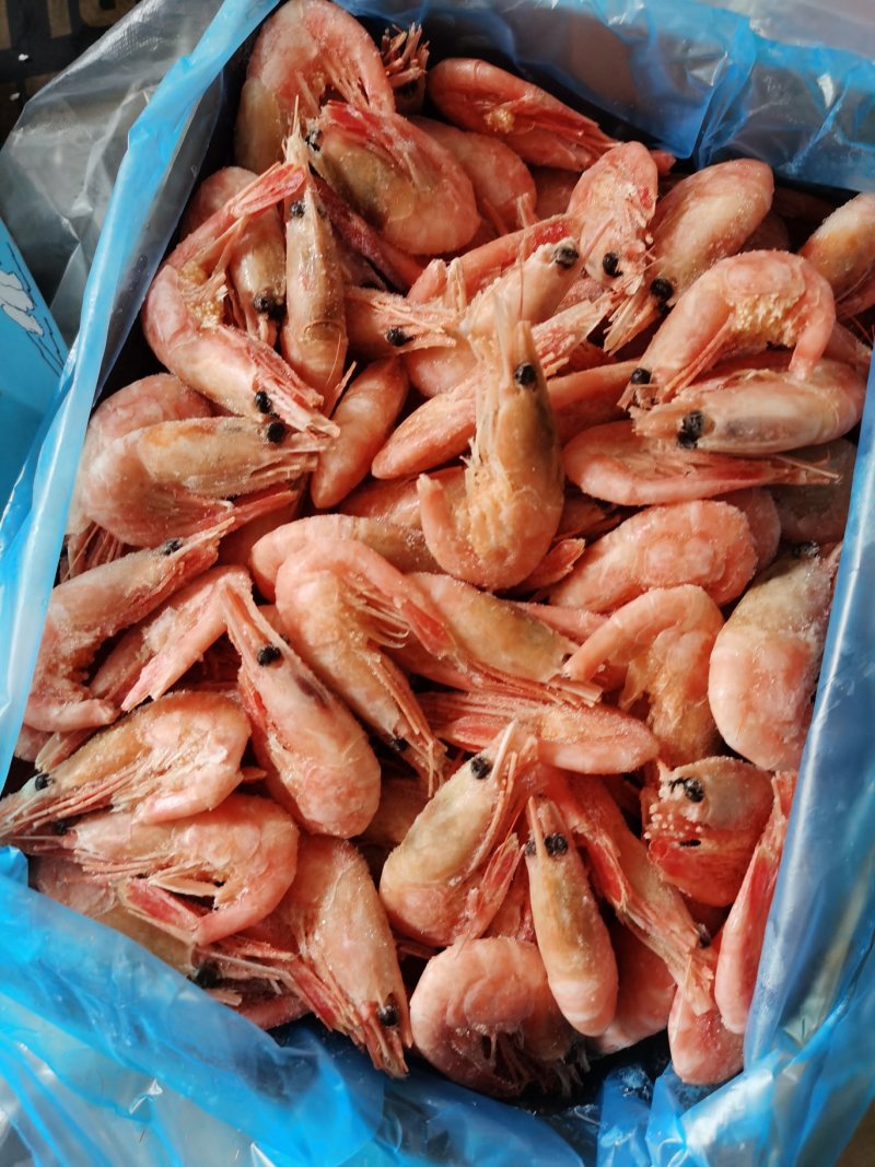 包邮北极虾甜虾刺身即食冰虾鲜活带籽头腹籽海鲜水产冻虾