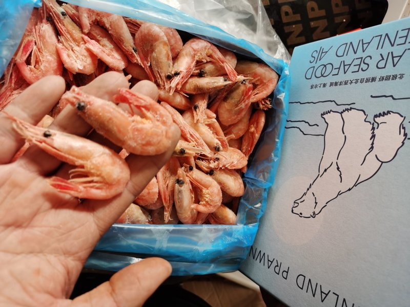 包邮北极虾甜虾刺身即食冰虾鲜活带籽头腹籽海鲜水产冻虾