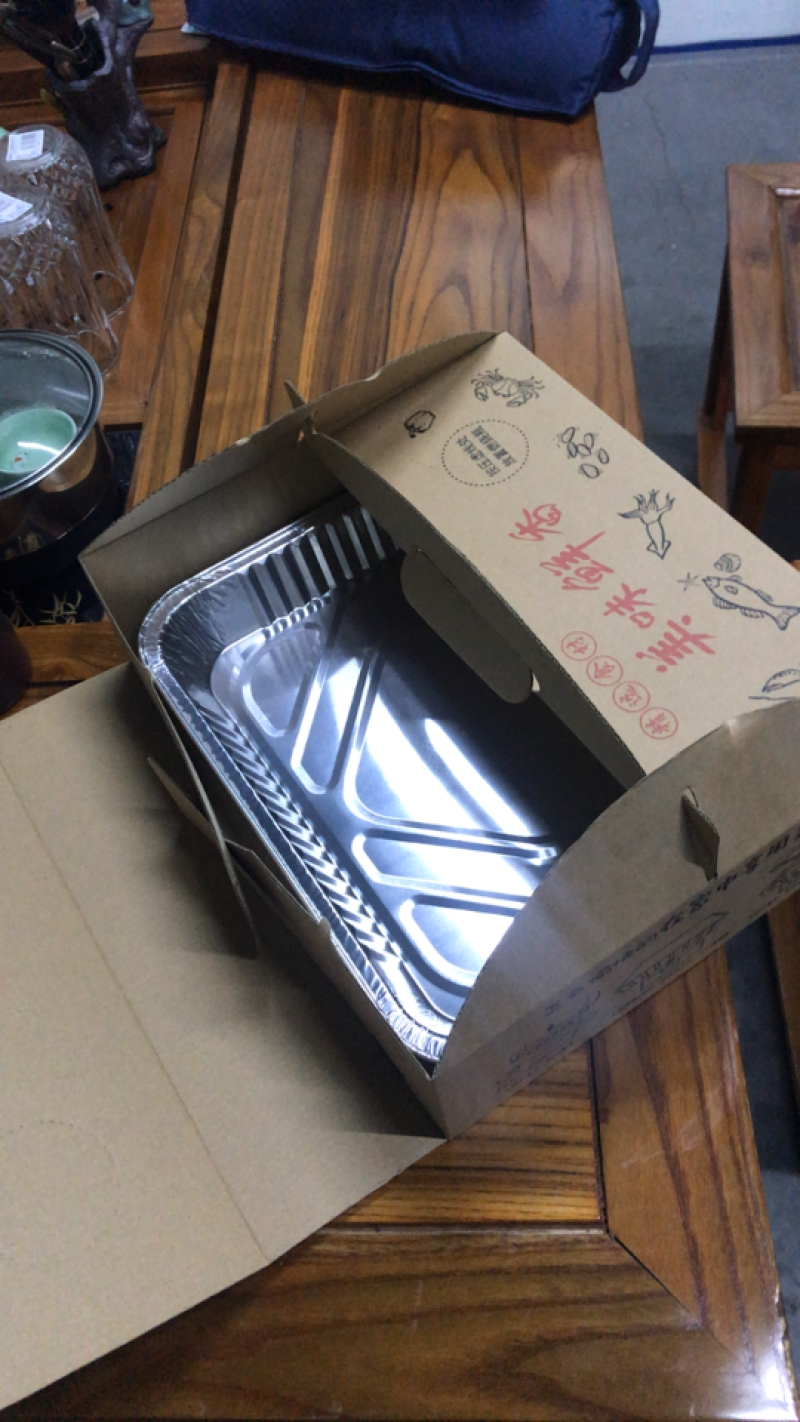 一次性铝箔餐盒保仔碗矮碗，花甲粉丝碗，锡纸切片
