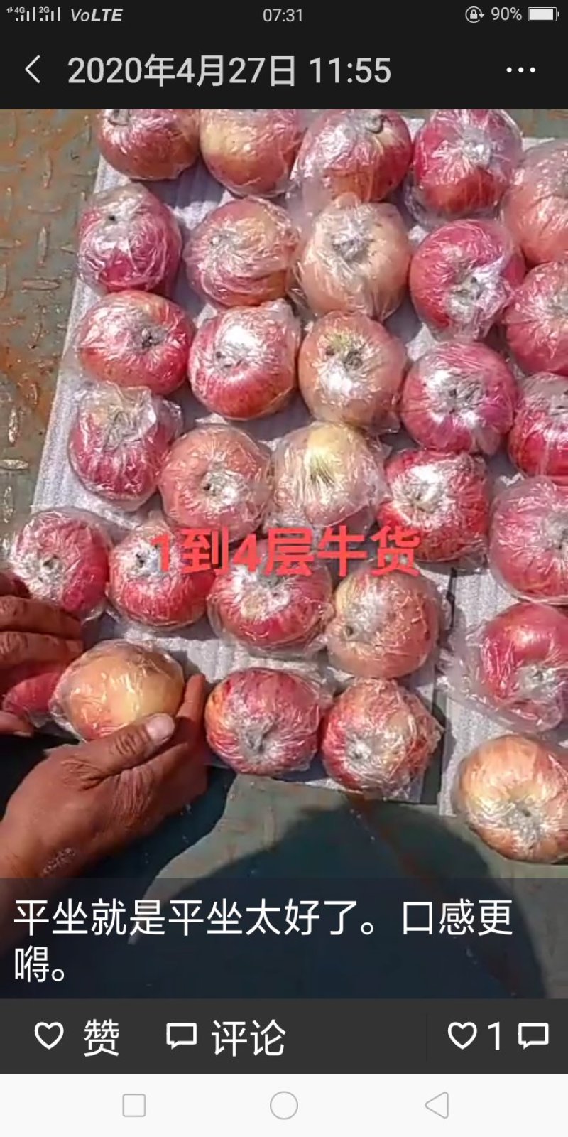 花牛平果纸加膜小果