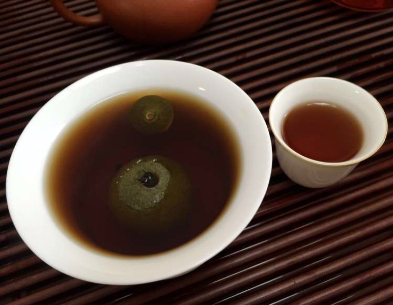 正宗新会小青柑云南宫廷普洱熟茶