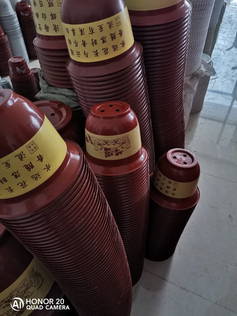 新品古典仿瓷塑料花盆阳台户外都适合
