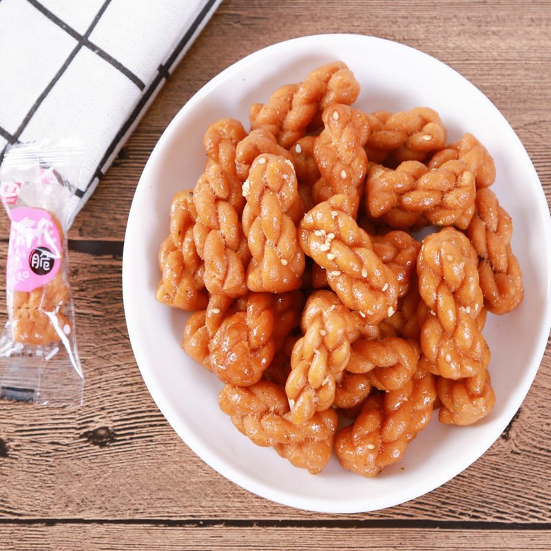冀美手工小麻花独立包装办公休闲零食网红传统糕点心200g