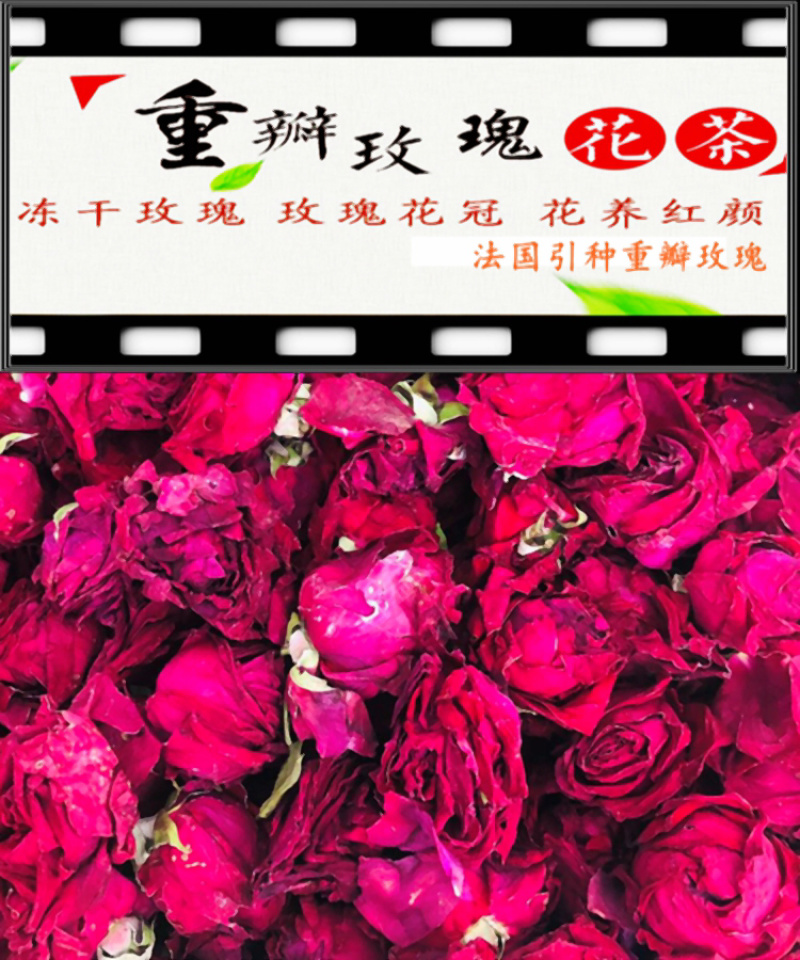 冻干墨红玫瑰食用重瓣玫瑰产地批发支持线上交易