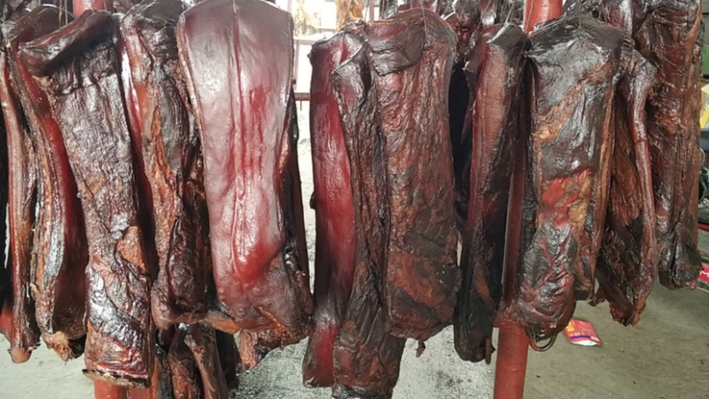 腊肉烟熏腊肉熏五花腊肉恩施五花腊肉农家腊肉