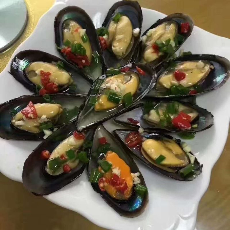 半壳蓝口贝青口贝贻贝黑贝海虹贝淡菜