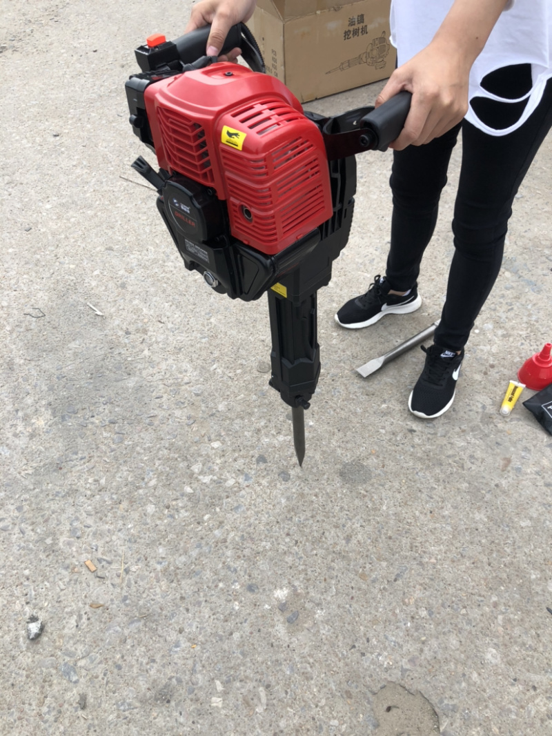 汽油挖树机工程汽油破碎稿手提破碎稿大功率起树球断根机