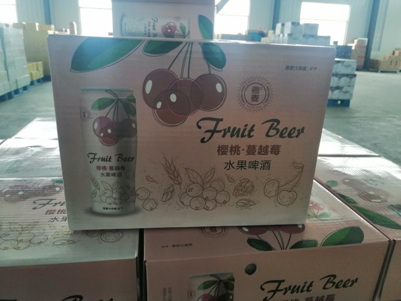青岛金特精品果味精酿630ml樱桃蔓越莓，邀你品味