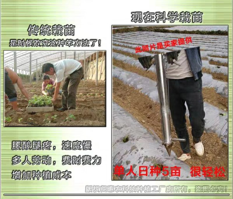栽苗器种植器点播机施肥器种苗器播种器移栽移苗器插秧机种菜
