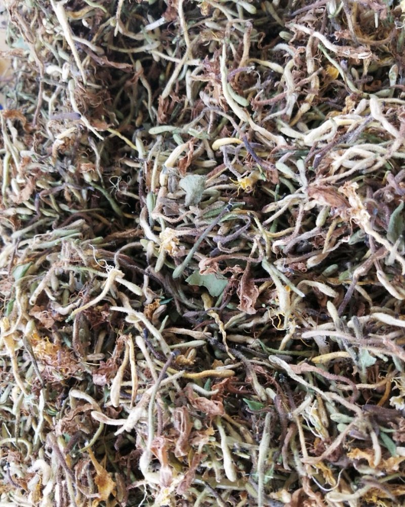 金银花湖北高山野生带毛金银花阳光生晒金银花干货纯手工采摘