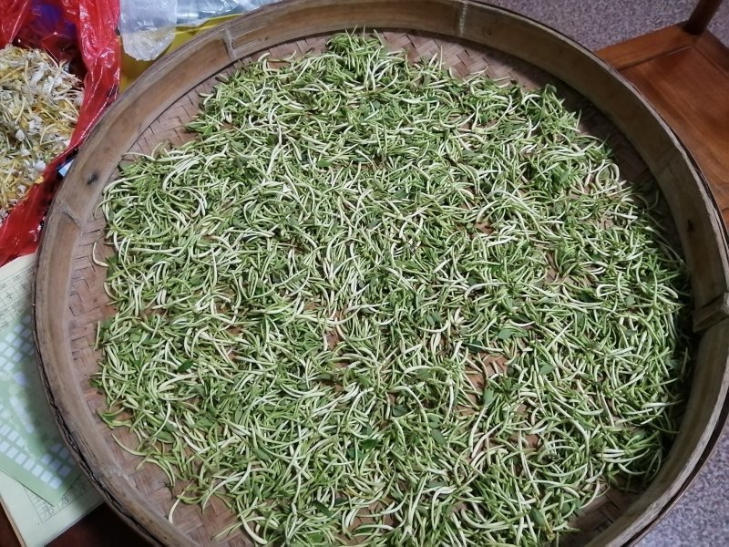 【野生晒干】金银花五彩花双色花高山野生金银花0添加无色素