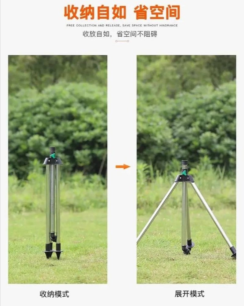 喷头360度自动旋转草坪绿化园林灌溉农用浇地洒水器绿化大