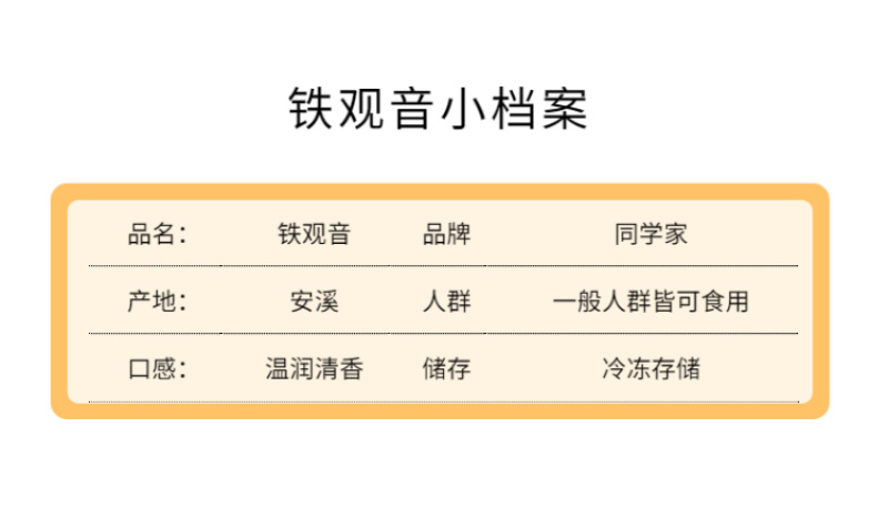 正宗安溪铁观音，清香型，价格实惠