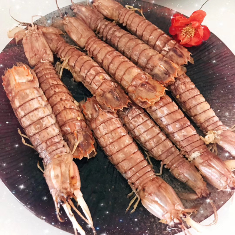 【精品】鲜活皮皮虾带膏虾婆虾姑濑尿虾保活可视频看货