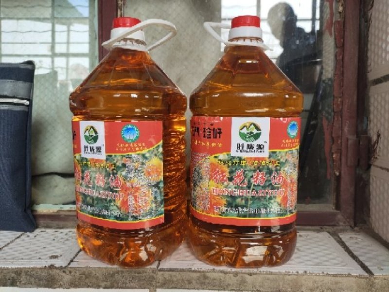红花籽油玉门红花食用油红花油鲜榨食用油一桶10斤