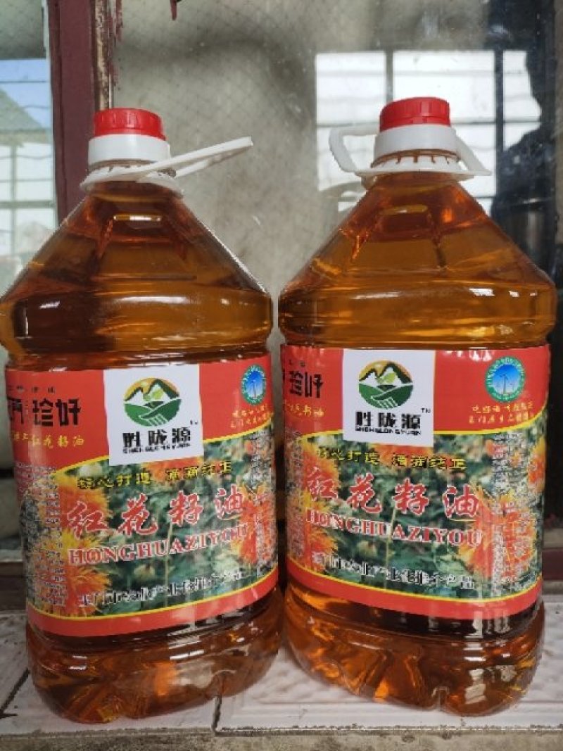 红花籽油玉门红花食用油红花油鲜榨食用油一桶10斤