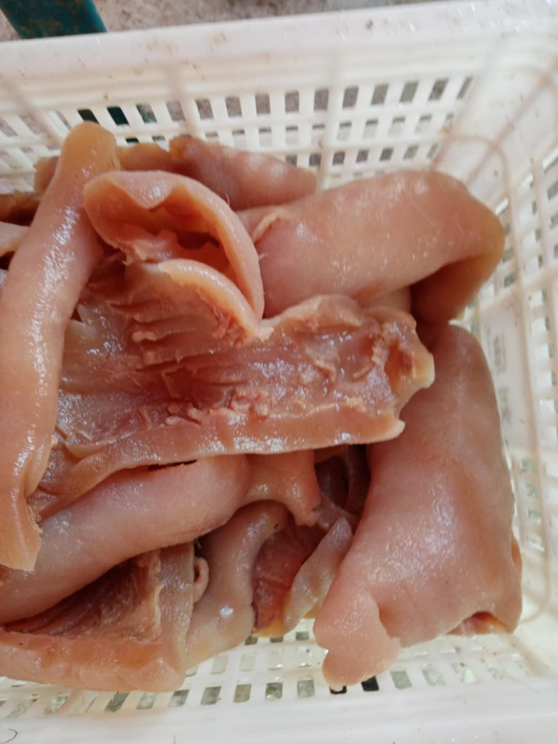 带肉牛头皮半熟刀削清水煮无化学厂家直销