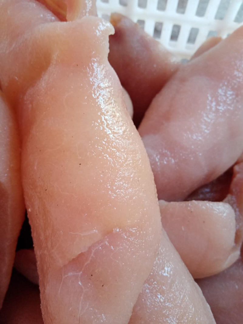 带肉牛头皮半熟刀削清水煮无化学厂家直销