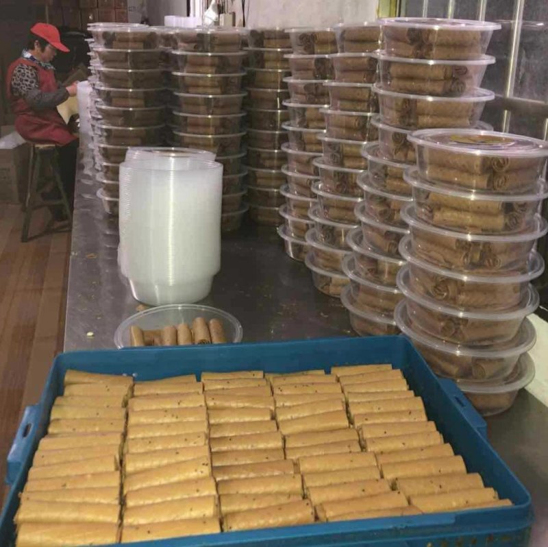 传统特产蜜蜂超人鸡蛋芝麻红糖蛋卷350g包邮代发