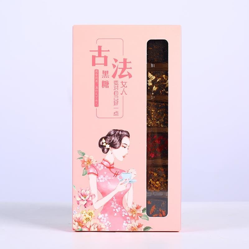 云南黑糖红糖黑糖块礼盒装18颗/盒350克