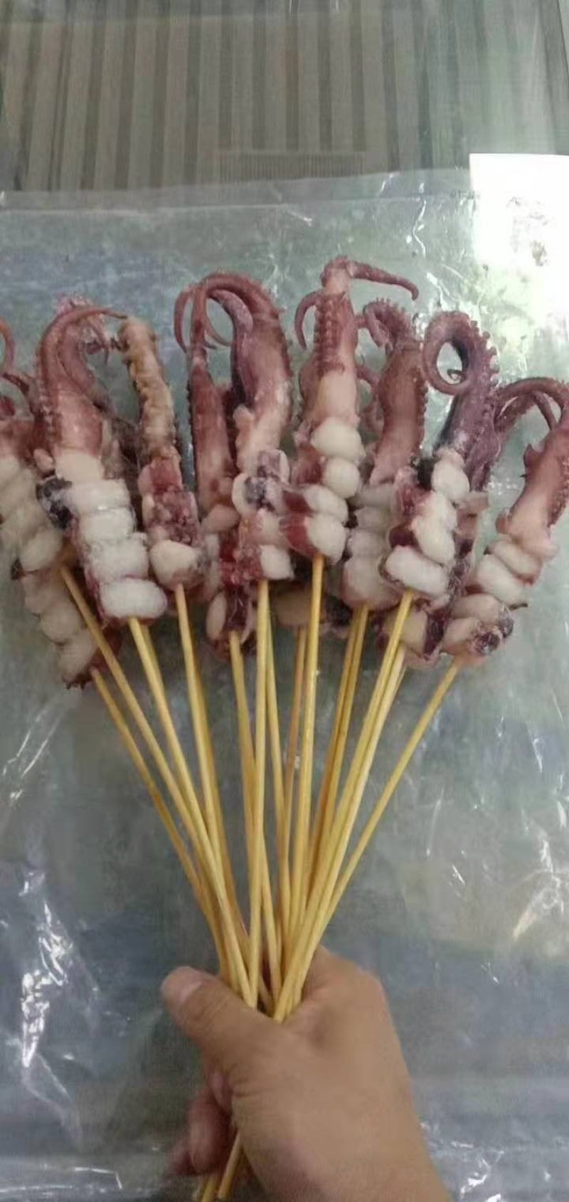 龙珠串大龙珠串小龙珠串八角粒章鱼足串铁板大串烧烤串