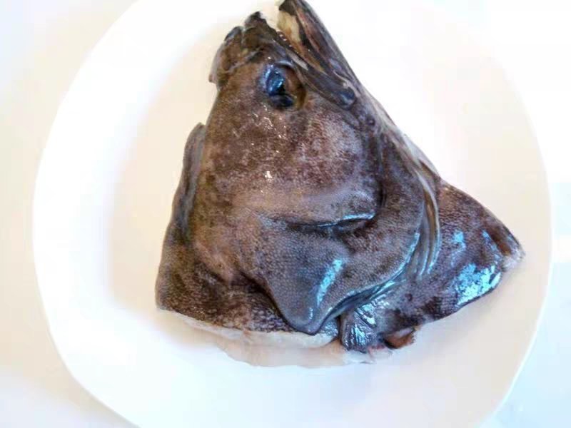 俄罗斯鸦片鱼头深海新鲜冷冻鲽鱼头蝶鱼头深海比目鱼海鲜