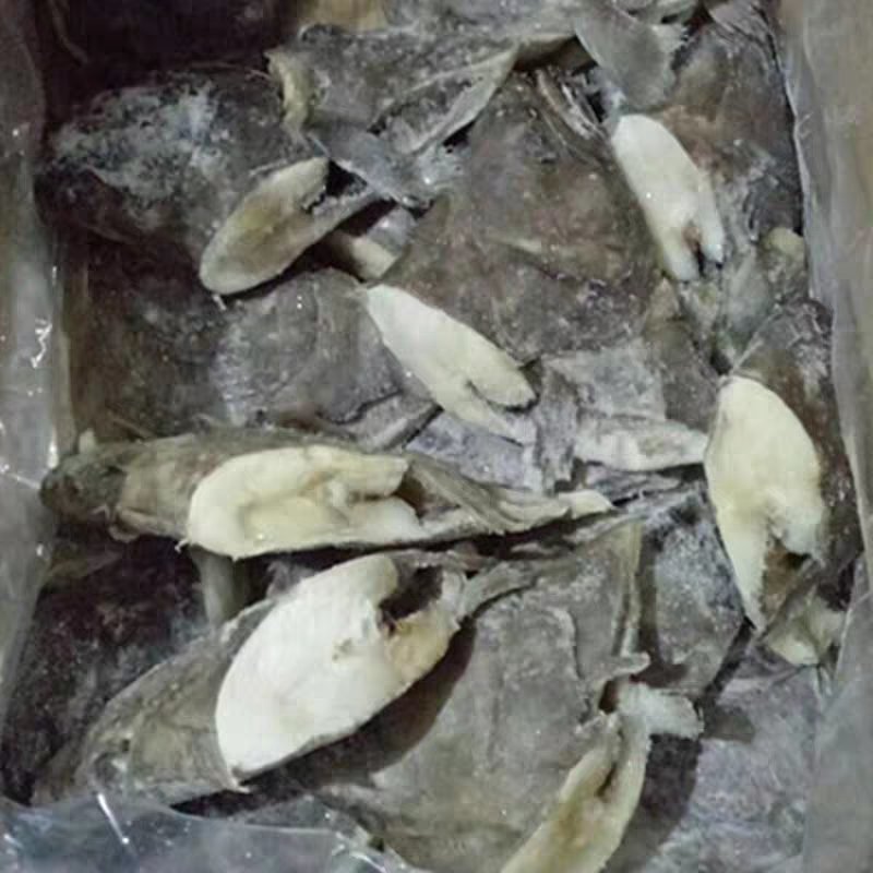 俄罗斯鸦片鱼头深海新鲜冷冻鲽鱼头蝶鱼头深海比目鱼海鲜