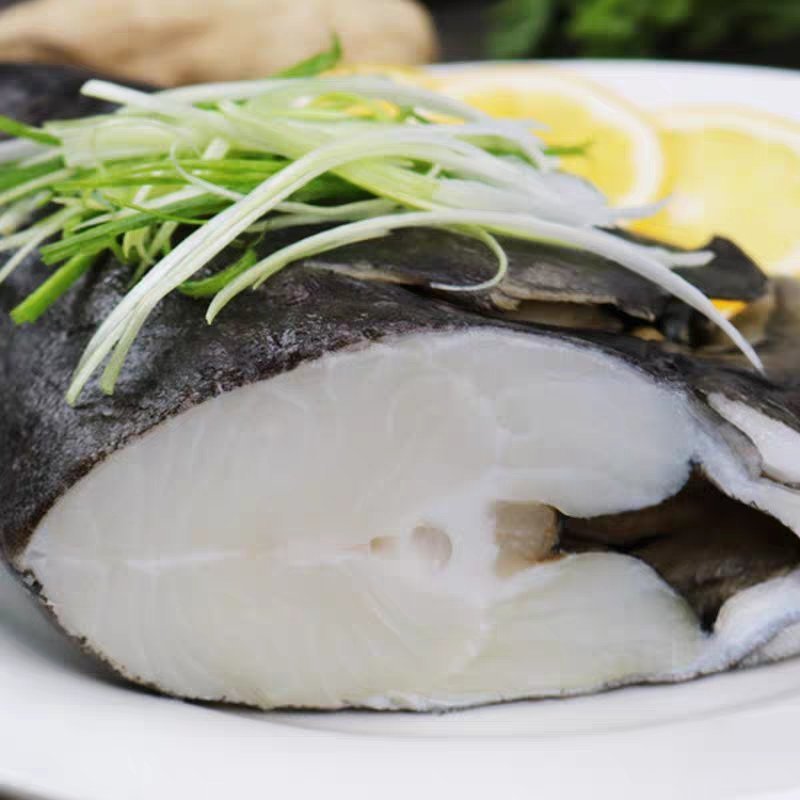 俄罗斯鸦片鱼头深海新鲜冷冻鲽鱼头蝶鱼头深海比目鱼海鲜