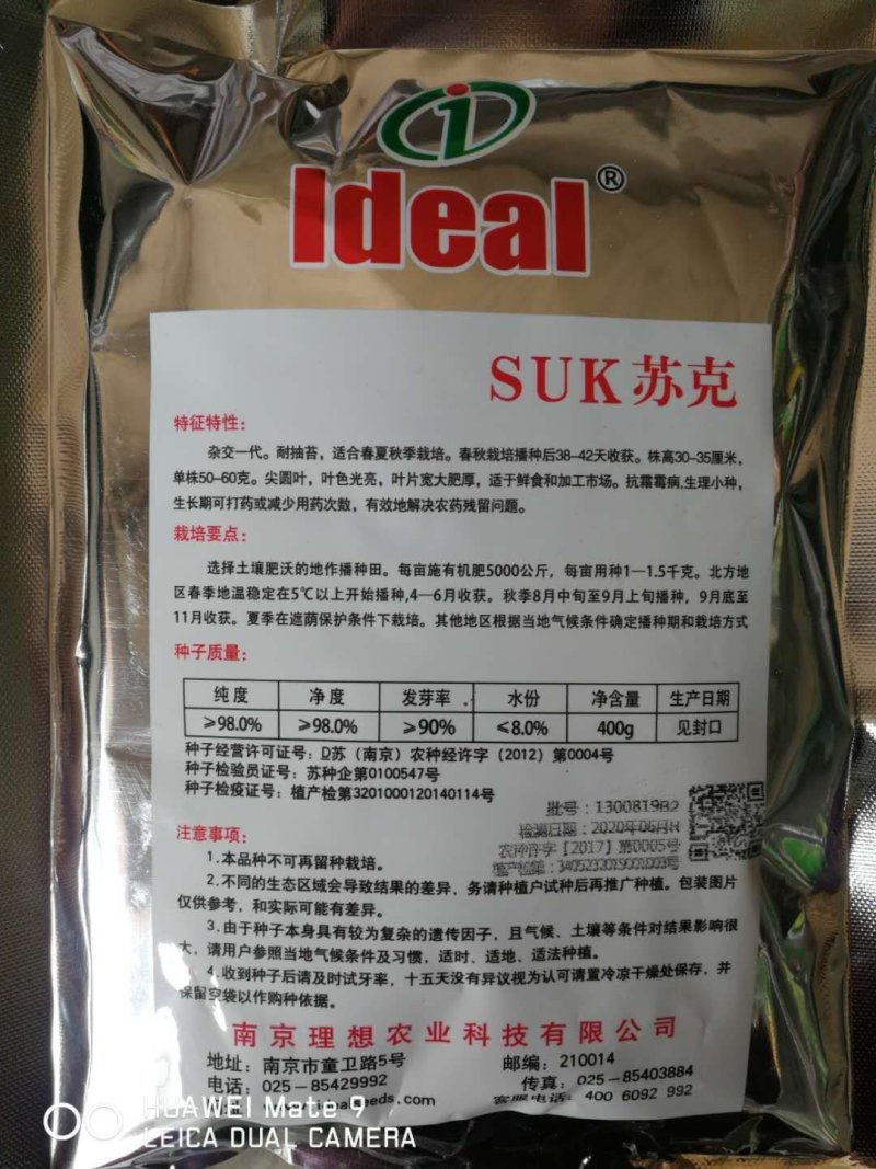 菠菜种子。一代杂交，特耐高温，耐抽苔