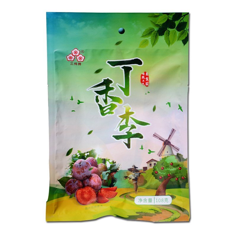 厂家直销休闲零食果干蜜饯特产枕式扭式丁香李精品包装