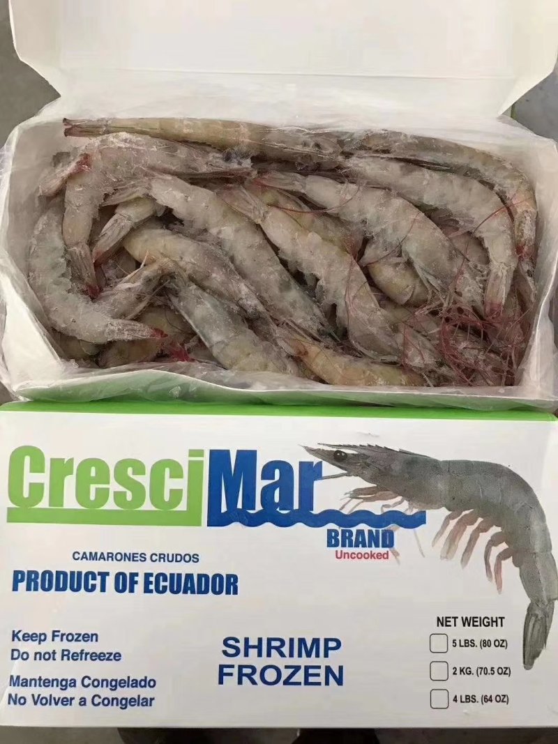 厄瓜多尔进口虾