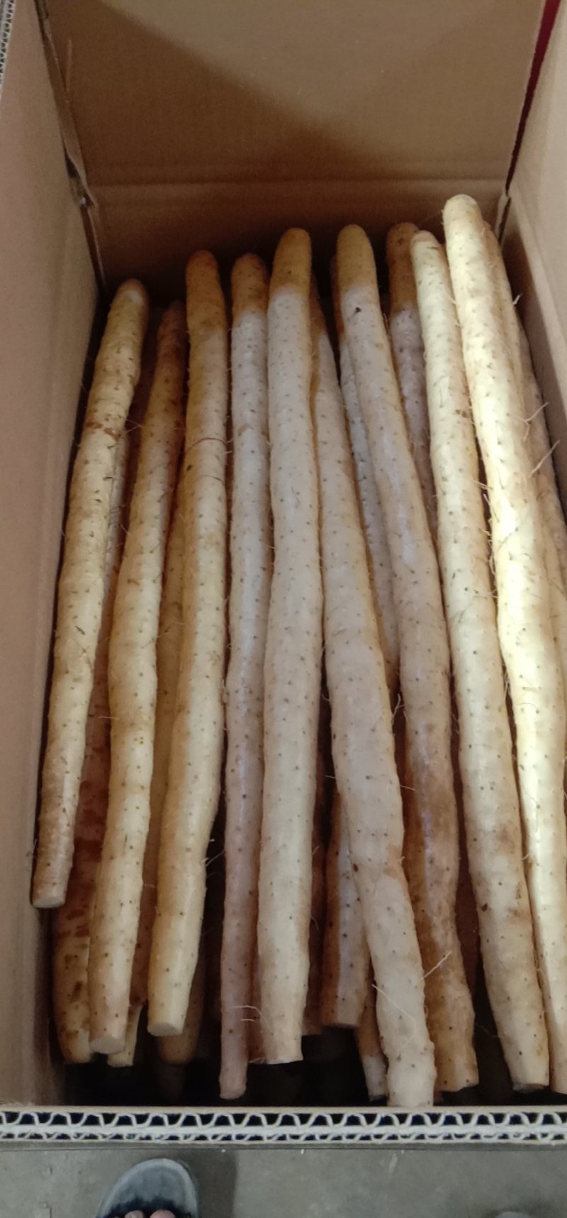 铁棍山药精品箱货，网袋