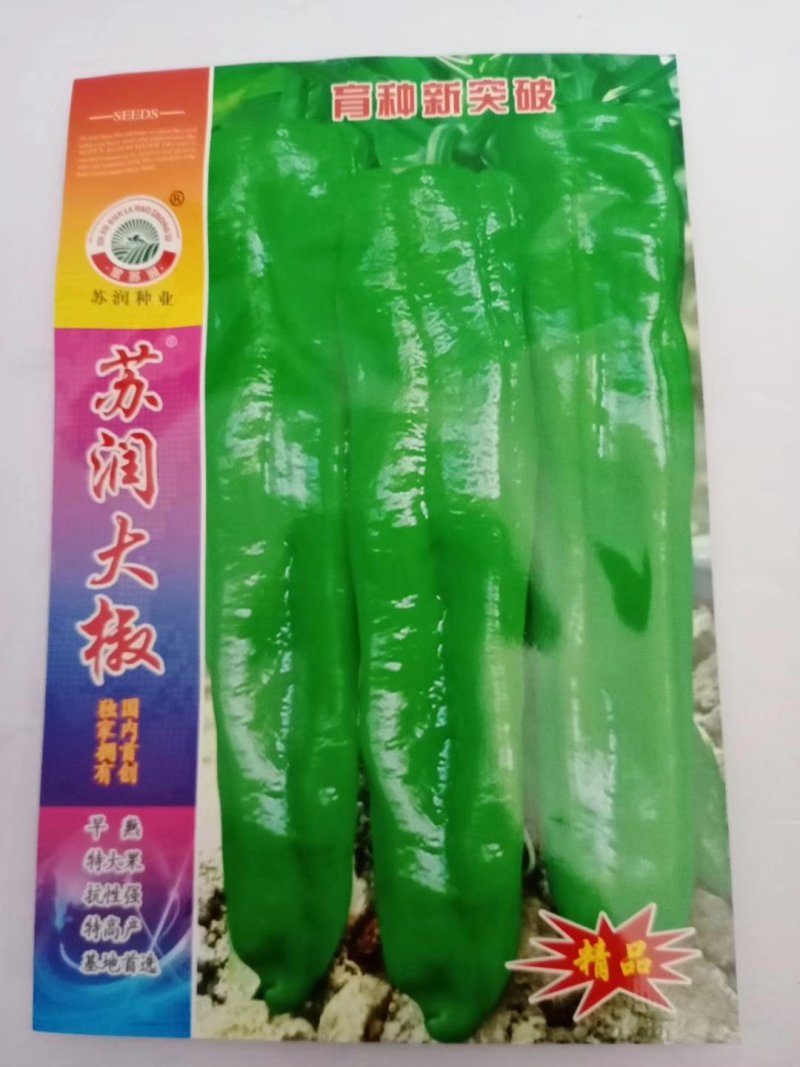 牛角椒种子苏润大椒苏润516大果型牛角椒高产品种