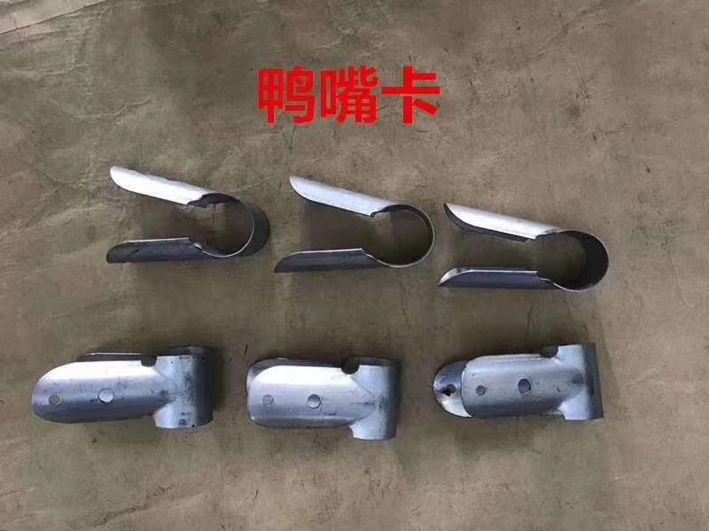 直鸭嘴，斜鸭嘴，圆管棚头横拉杆立柱，大棚管连接件