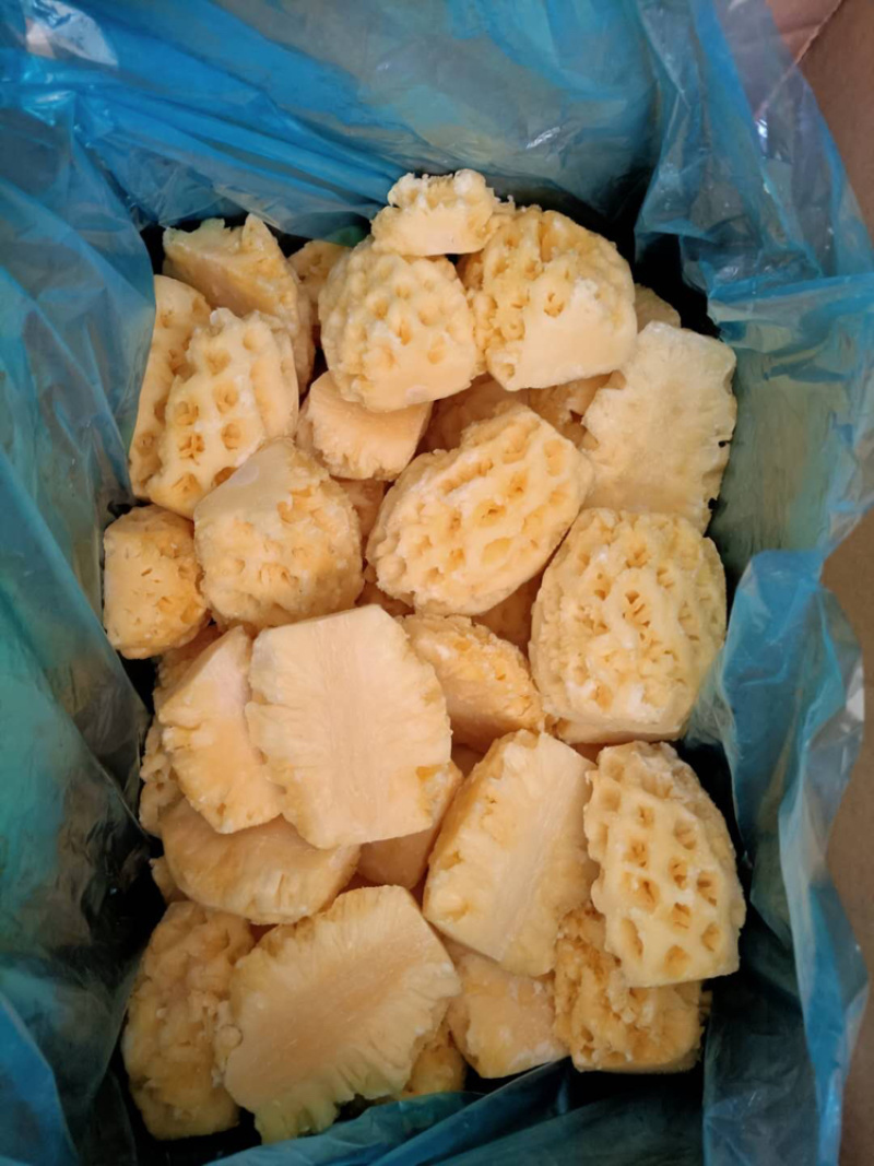 徐闻菠萝速冻红菠萝块、青菠萝块，香甜可口，可直接食用加工