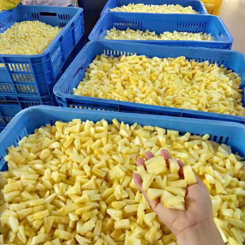 菠萝扇块速冻、速冻菠萝丁