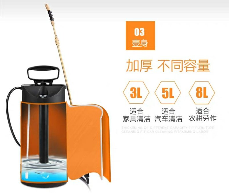 消毒喷雾器农用高压喷气压式喷壶喷洒器喷药神器打药机草莓