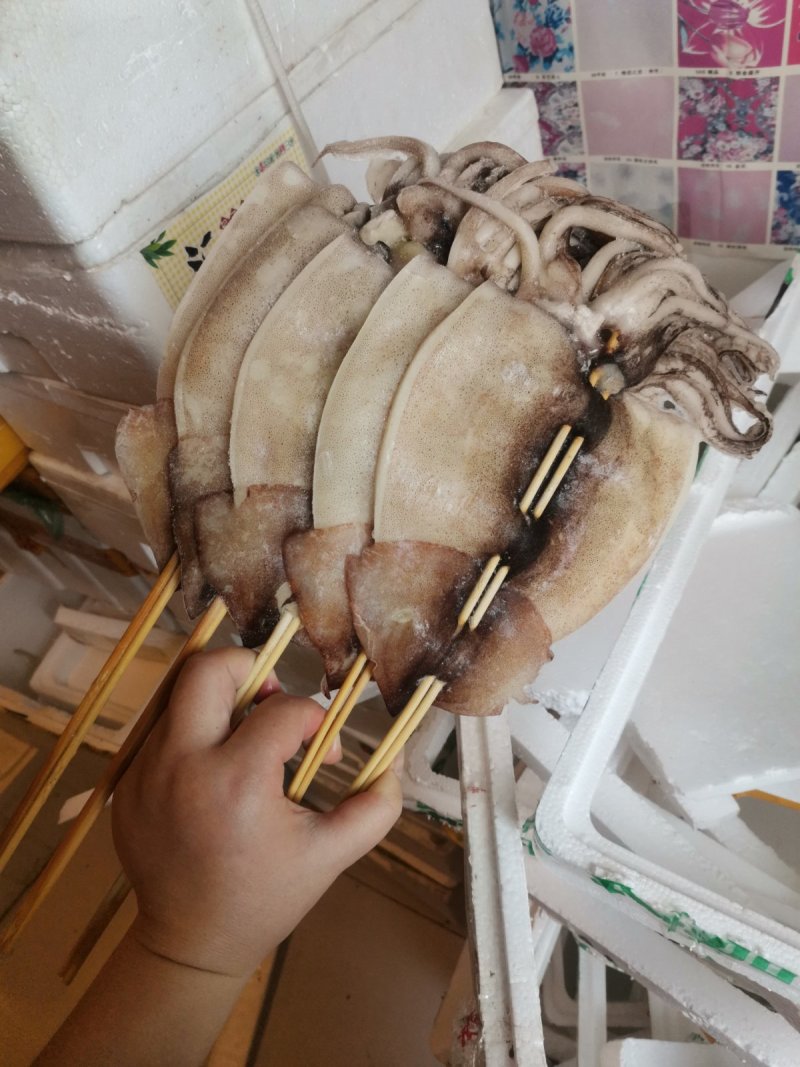 鱿鱼板串200g*50串超大轰炸大鱿鱼烧烤铁板整条包邮