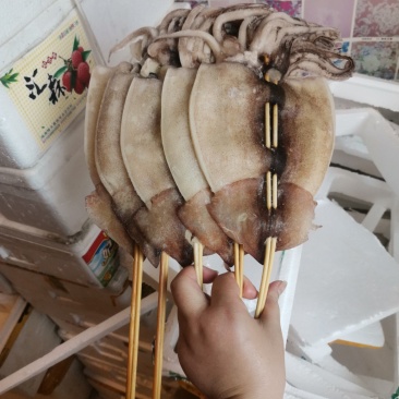 鱿鱼板串200g*50串超大轰炸大鱿鱼烧烤铁板整条包邮