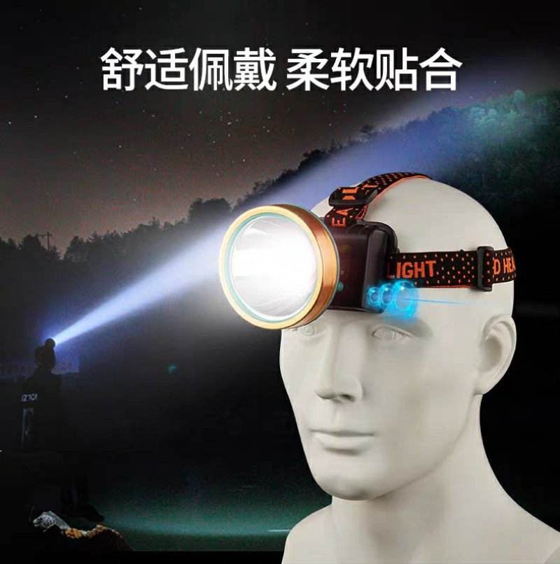 头灯强光充电超亮头戴式手电筒疝气远射家用led养殖照明灯