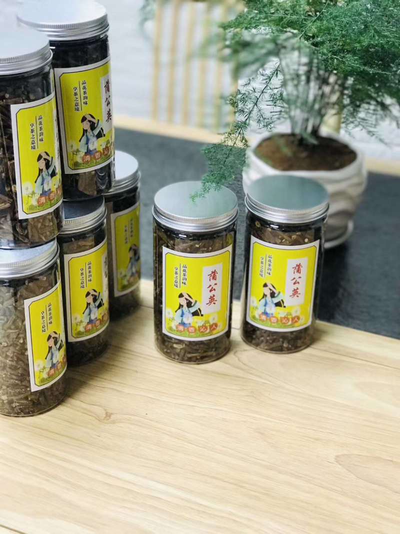 蒲公英，500克罐装，原产地直消，汤色清透，清香回味，