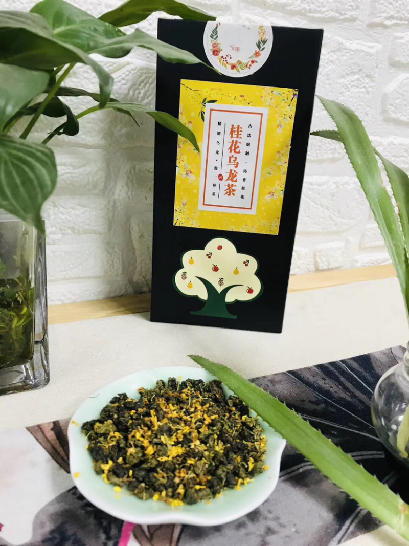 桂花乌龙茶，浓香型，一盒45克内装15小包
