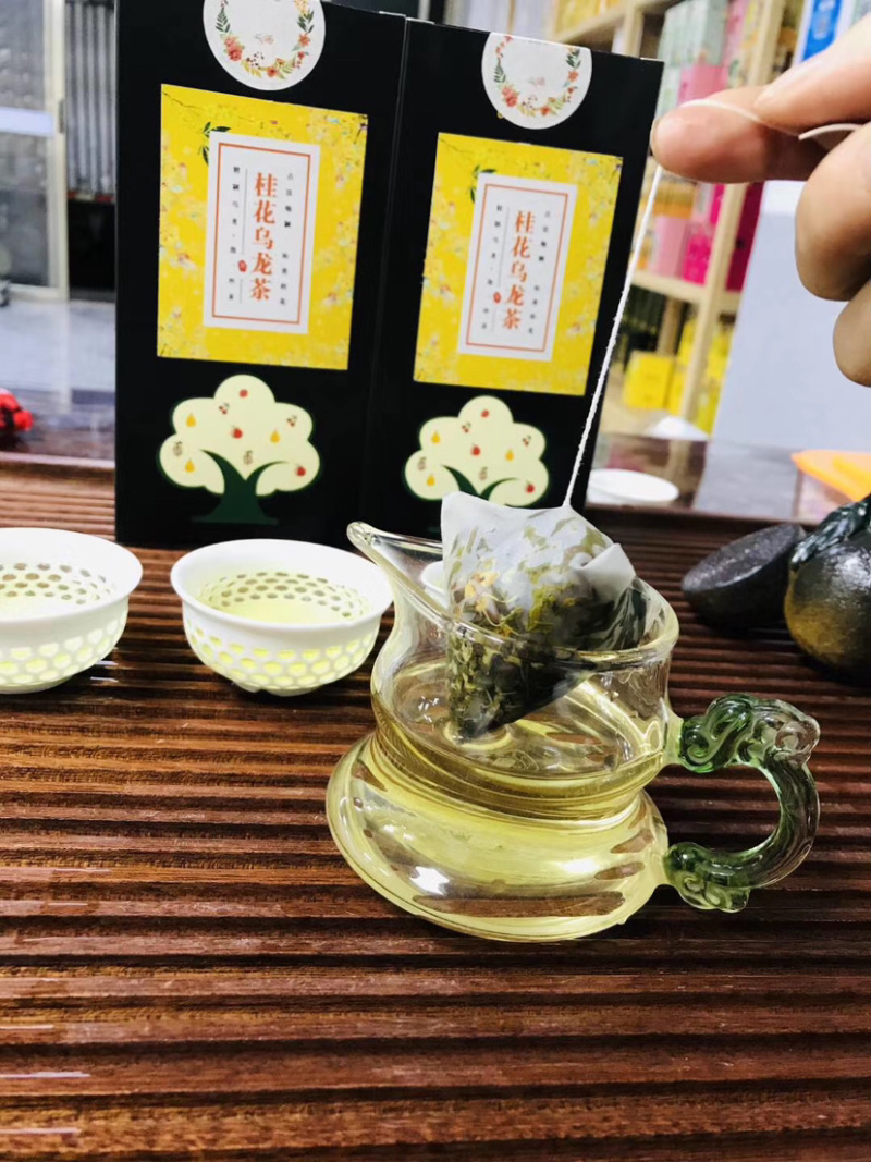 桂花乌龙茶，浓香型，一盒45克内装15小包