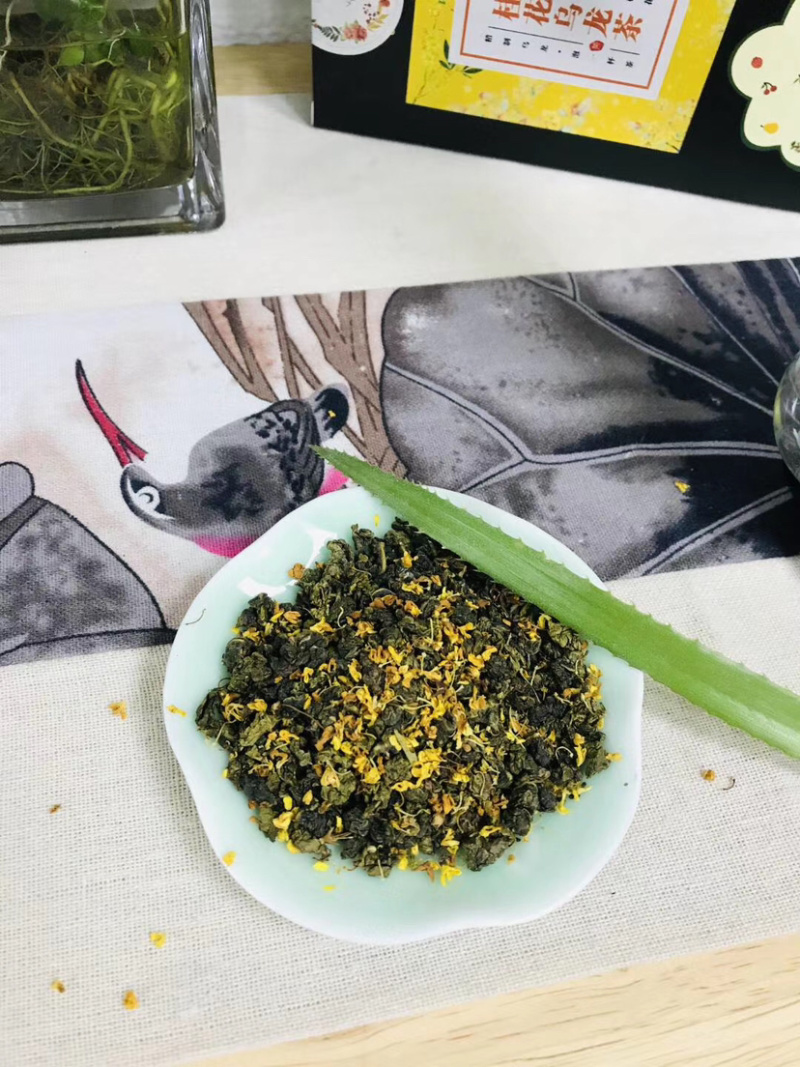 桂花乌龙茶，浓香型，一盒45克内装15小包