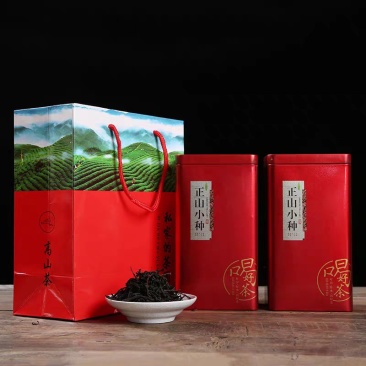 2025新茶春茶正山小种红茶茶叶浓香罐装500g网红代发