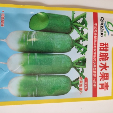 甜脆水果青萝卜种子皮薄质嫩多汁